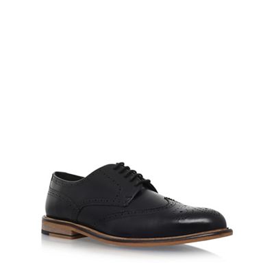 Black 'Hatley' flat lace up shoes